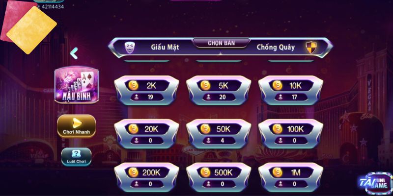 Quy trình tham gia game bài Mậu Binh và đổi thưởng