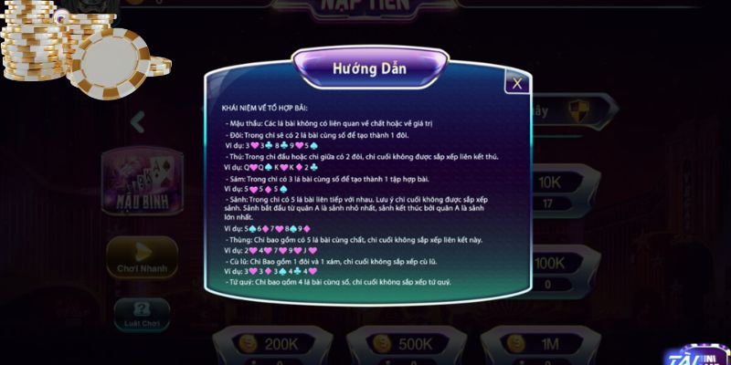 Lưu ý tham gia cần biết về game bài Mậu Binh