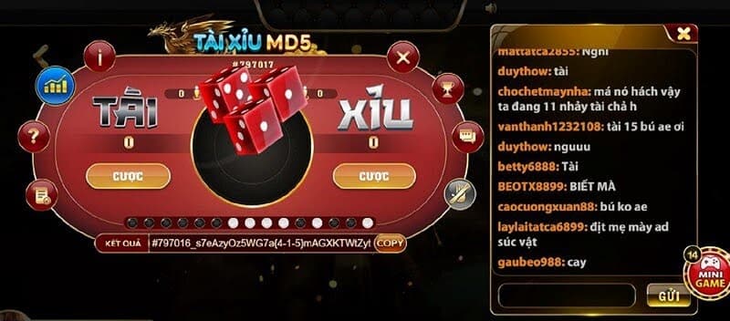 Cách tính tài xỉu MD5 